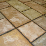 Brick pattern tiles