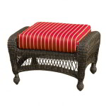 Chicago wicker ottoman