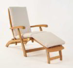Teak steamer lounger cushion